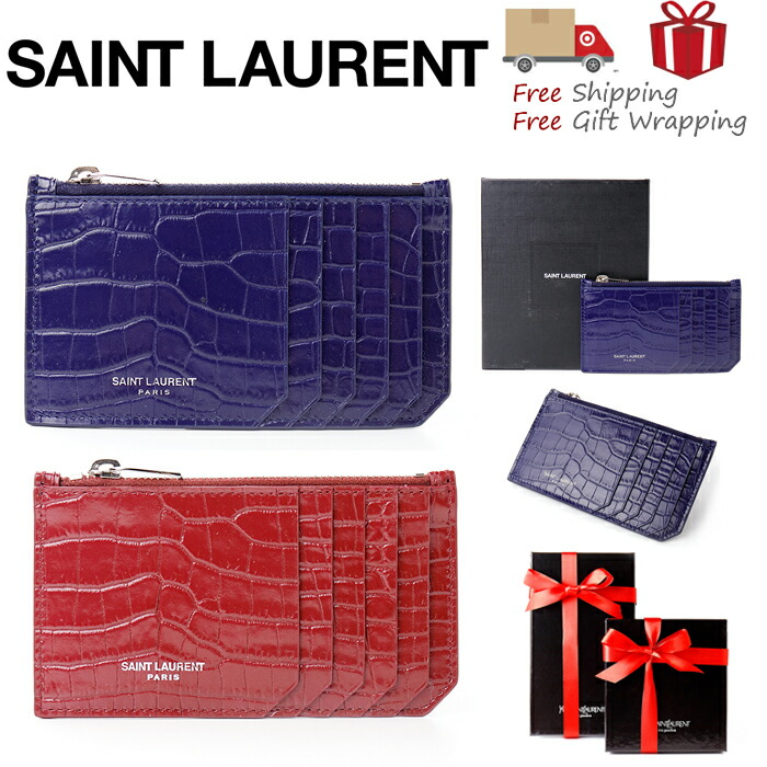 格安即決 楽天市場 送料無料 早い者勝ち Saint Laurent サンローラン 薄型財布 4585 カードケース コインケース レディース メンズ レッド ブルー 新品 本物保証 無料ギフトラッピング対応可 ブランドショップ Wardrobe Kobe 最新の激安 Www Eduka Rs