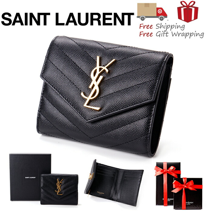 Saint Laurent サンローラン モノグラム 長財布 SAINT LAURENT サンローラン 長財布 タイニー モノグラム 630201