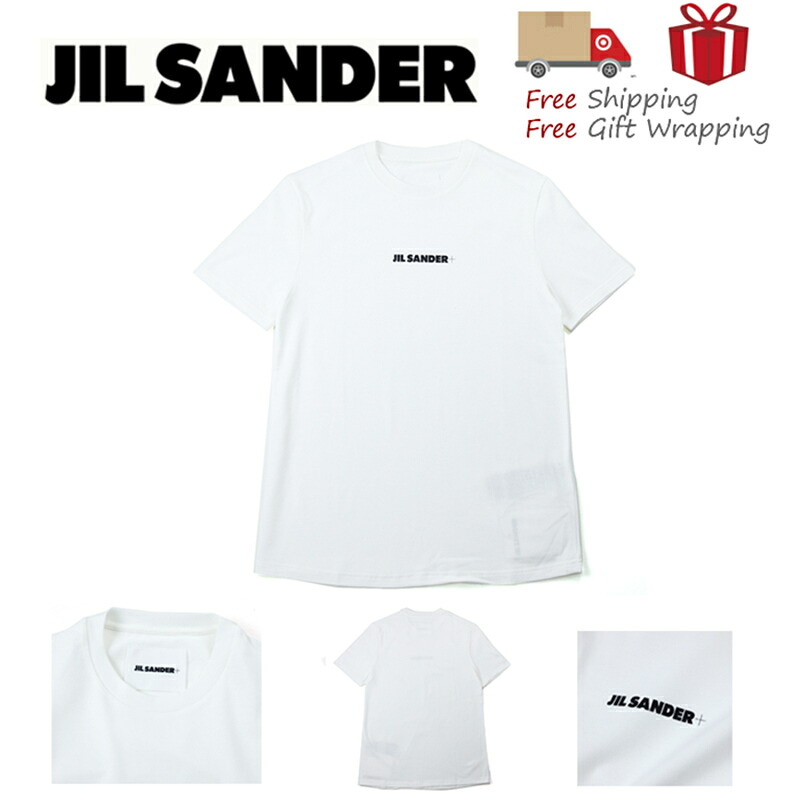 JILSANDER ジルサンダー ロゴ Tシャツ J40GC0118 ホワイト 新品 ギフト｜ブランドショップ WARDROBE KOBE 27,860円