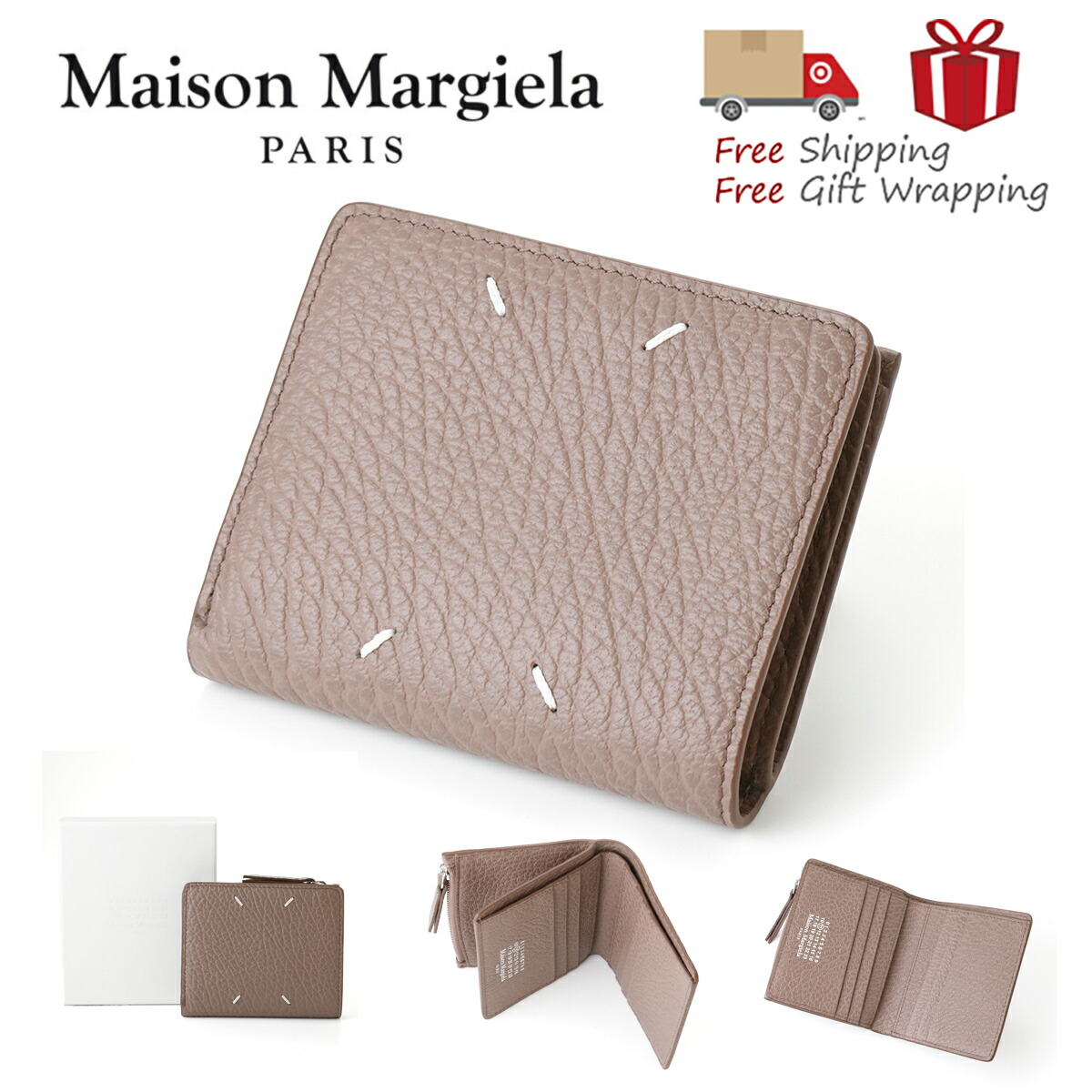 MAISON MARGIELA 住みか マルジェラ 紙入れ 11 二つ折り紙入れ SA1UI0023 P4455 新品 差し上げ物 ラッピング無料