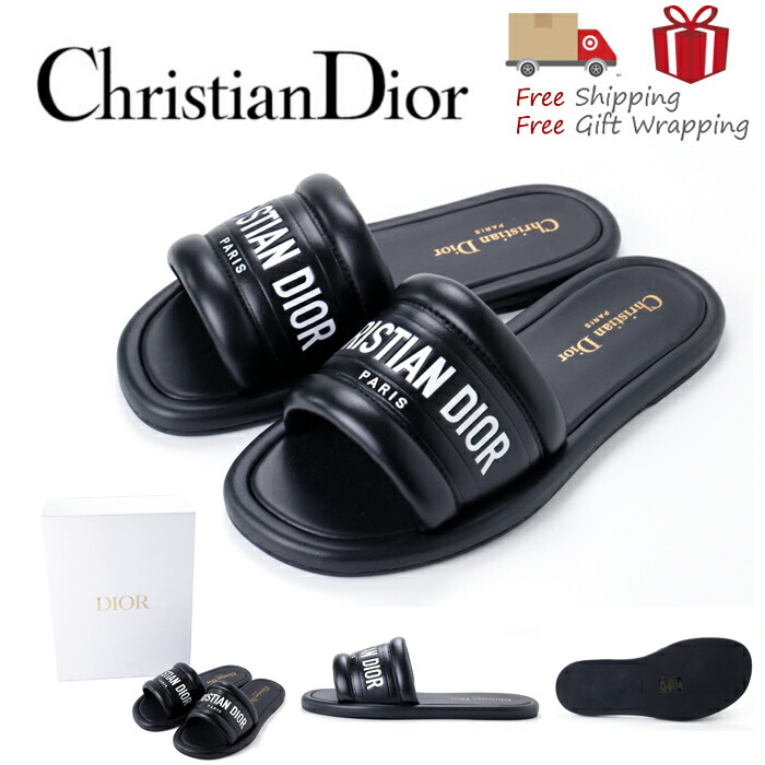 【尖んがり5倍・引き換え証客体】 Dior クリスチャンディオール EVERY-D 横すべり サンダル KCQ861LBO 900 差し上げ物