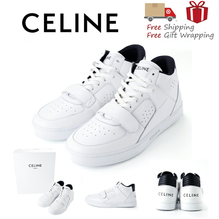 ロゴ＆スター◆CELINE CT-2 ミッドスニーカー 目立つメタリック ロゴ＆スター◇CELINE CT-2 ミッドスニーカー 目立つメタリック