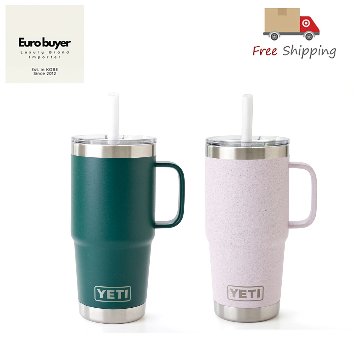 YETI イエティ Rambler 25oz ハンドル付き タンブラー 約0.74L 新品 ギフト ラッピング無料|ブランドショップ WARDROBE KOBE