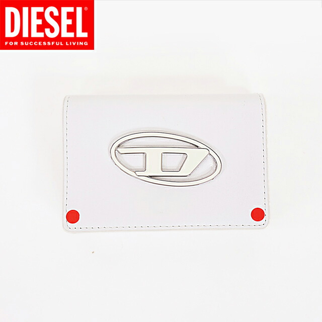 ディーゼル（DIESEL）レディース 訳あり 二つ折り財布（小銭入れあり） ホワイト系 　Dポイント三つ折り財布 （サイズ/UNI）*al3005