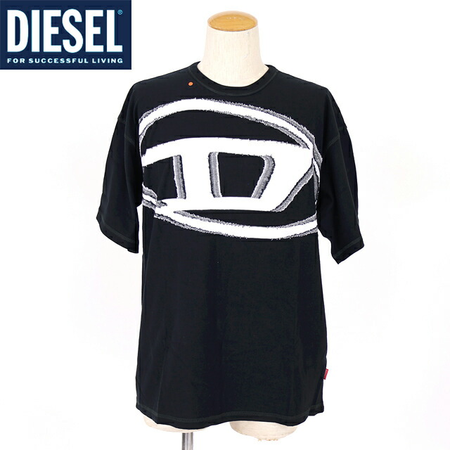 ディーゼル（DIESEL）メンズ 訳あり Tシャツ 半袖 ブラック系 T-BOXT Dデザイン半袖Tシャツ （サイズ/S）*cm0026｜インポートショップｅウエアハウス
