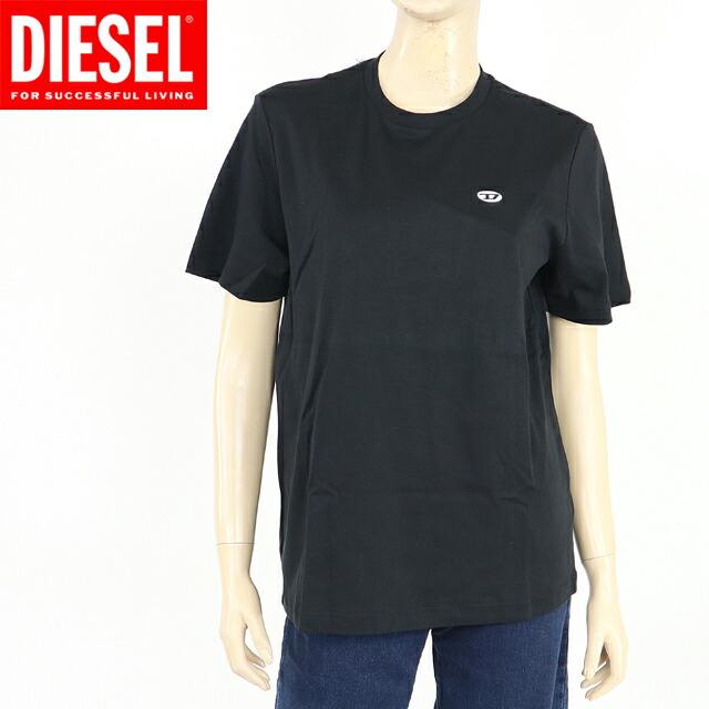 DIESEL タートルネック 半袖ニット ブラック DIESEL ブラック 半袖ニット ハイネック