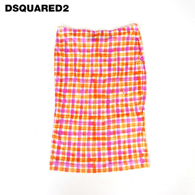 ディースクエアード（DSQUARED2）レディース ベアいの一番・熱電子管いの一番 マルチ色合い系 読み合わせる柄ベア上着 イタリア製 （大いさ/XS）*ds1105