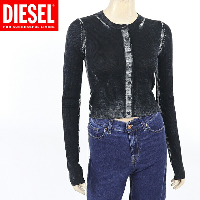 ディーゼル（DIESEL）レディース 訳あり 半袖ニット タートルネック ホワイト系 　オーバルD 胸元にカットロゴマーク （サイズ/S）*el0014 DIESEL ディーゼル（DIESEL）レディース 訳あり 半袖ニット