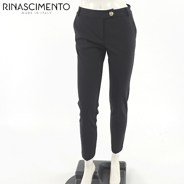 リナシメント（RINASCIMENTO）レディース ロングパンツ ブラック系 　ステックパンツ イタリア製 （サイズ/S/M）*sa0062