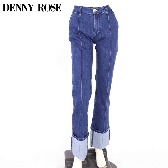デニーローズ（DENNY ROSE）レディース ロールアップジーンズ 米国海軍系 ロールアップデニム （大いさ/40）*sa1056
