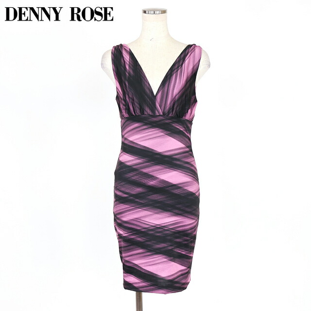 デニーローズ（DENNY ROSE）レディース ワンピース ショート ピンク系 　ハンドフリープリントミニワンピース イタリア製 （サイズ/40/42）*wd1054