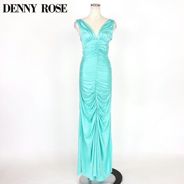 デニーローズ（DENNY ROSE）レディース ロング衣装 緑であること系  シャーリングデザインマキシワンピース （大きさ/XS/S）*wd1095