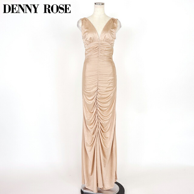 デニーローズ（DENNY ROSE）レディース ロング衣装 ベージュ系  シャーリングデザインマキシワンピース （大きさ/XS）*wd1096