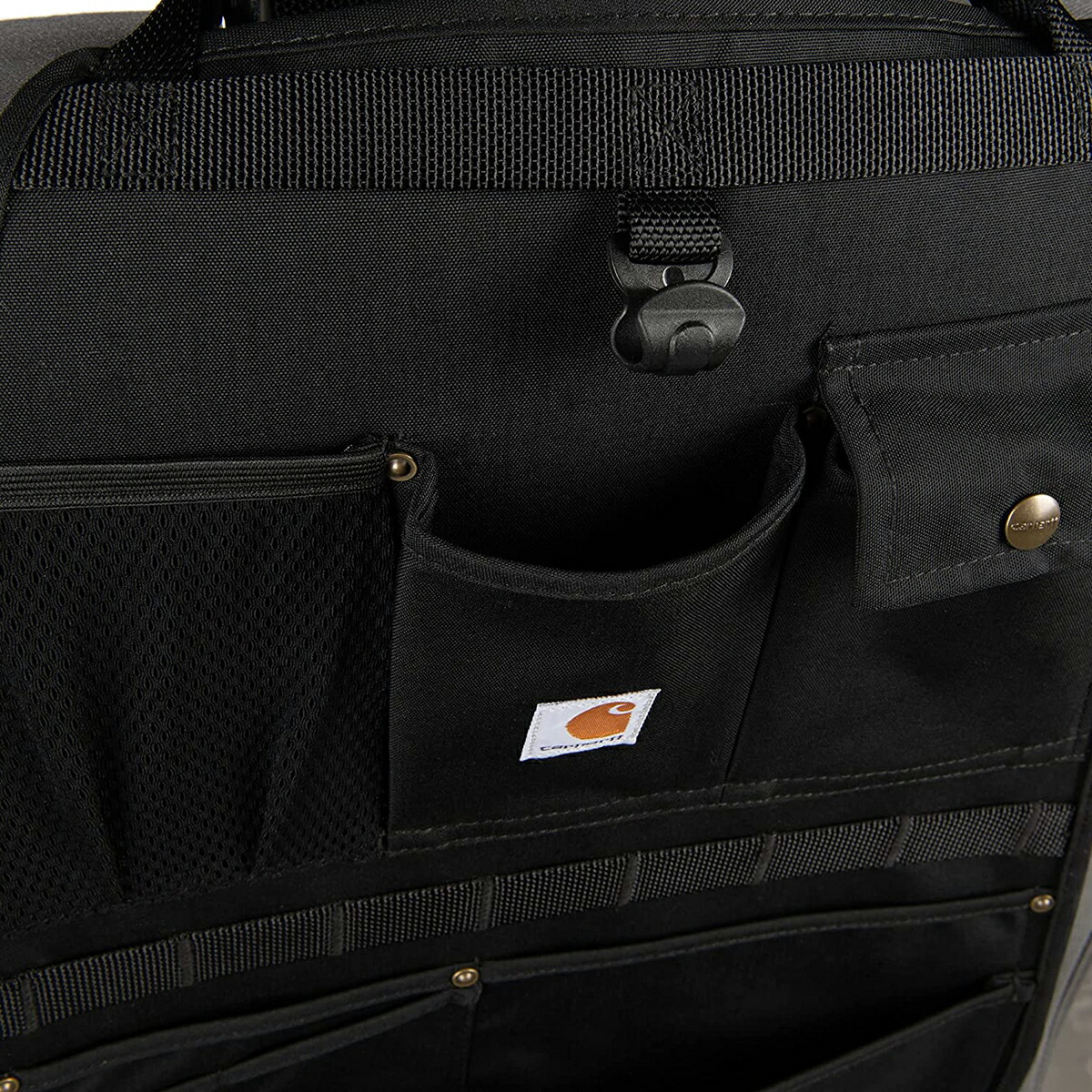 カー心の臓 腰掛け相殺 Seat Back Organizer カーハート シート バックオーガナイザー シート佩物 シングルシート アウトドア クルマ シート小物入れ カバー シートカバー 真っ黒 黒 Black カーハート 小物入れ 作用処 女房役席 ジムニー 道具入れ ナイロン