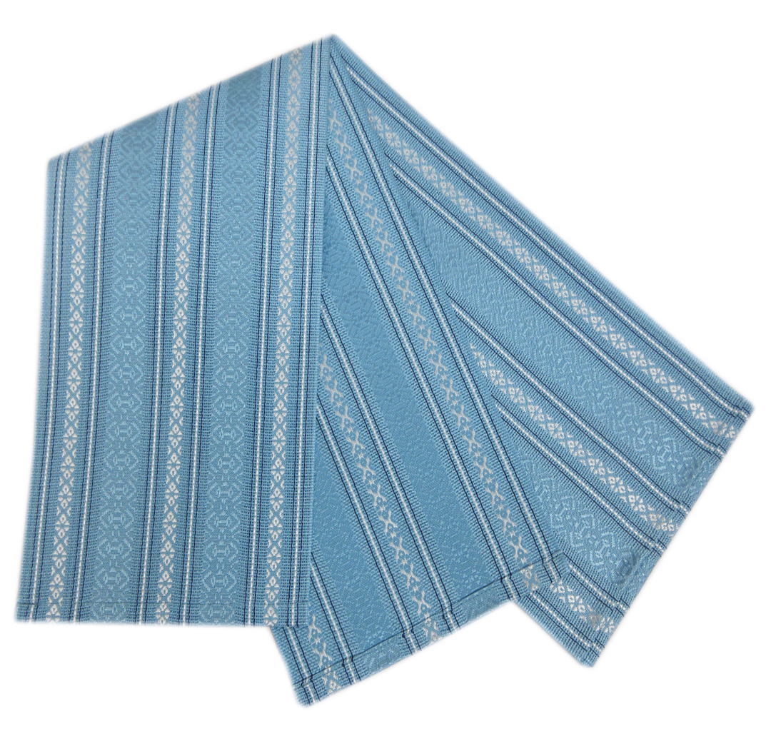 楽天市場】グラデーション 麻 半幅帯 ブルー リバーシブル おしゃれ