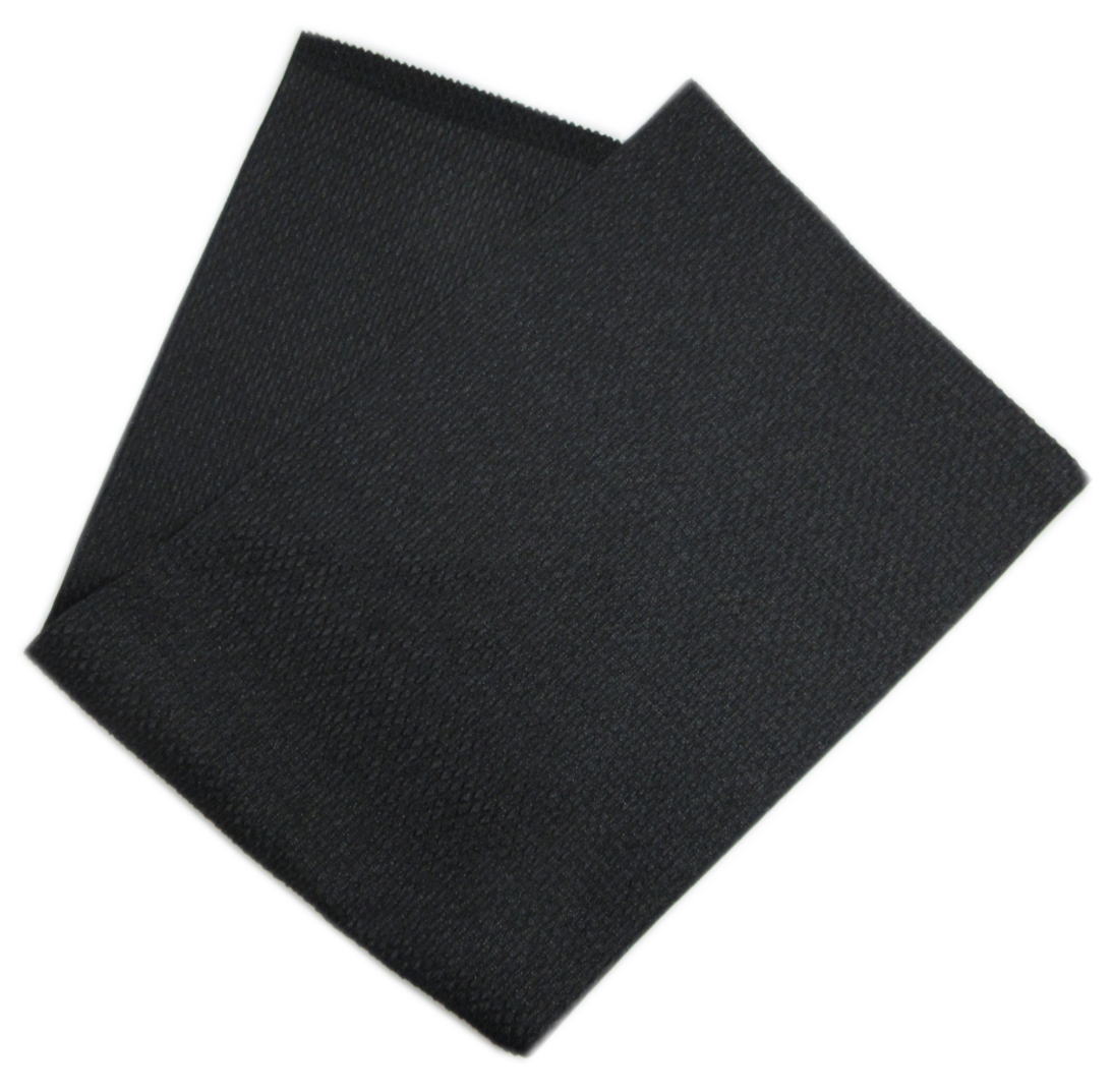 帯揚げ 正絹 丹後ちりめん 振袖に合わせてどうぞ 黒地 新品 oa-1b 帯揚げ 振袖 黒 正絹 銀通し ラメ入り 日本製 丹後ちりめん