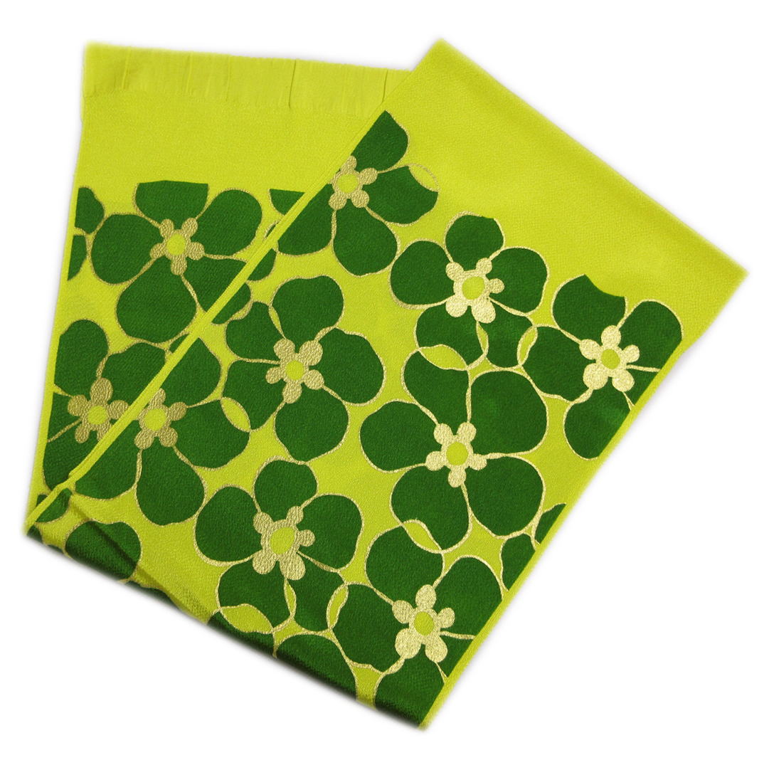 楽天市場】帯揚げ 帯上げ 鹿の子織 金糸入り 緑色 振袖 成人式 着物 帯