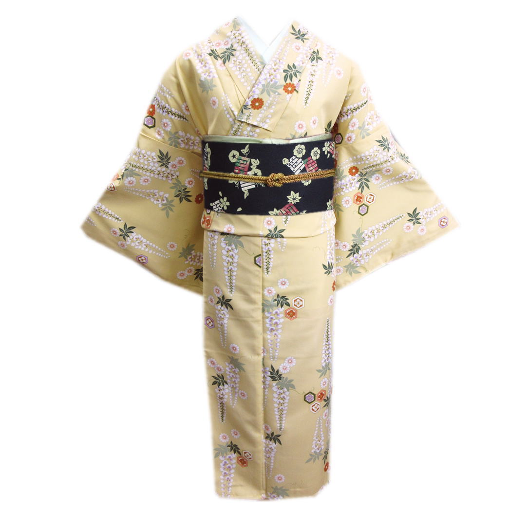 楽天市場】着物 洗える 紗 夏用 小紋 と 絽軽装帯 付け帯 2点セット 薄