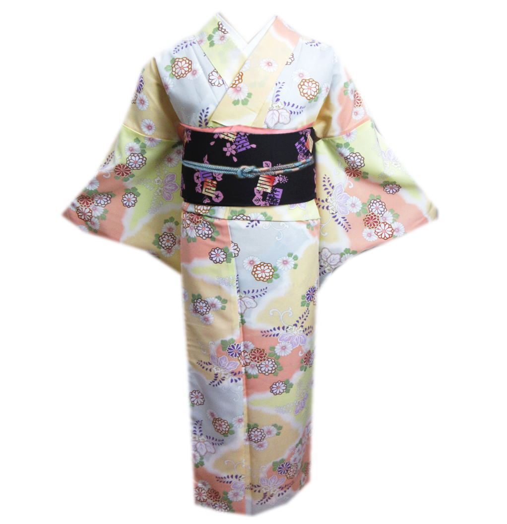 楽天市場】着物 洗える 紗 夏用 小紋 と 絽軽装帯 付け帯 2点