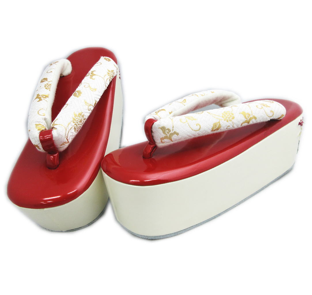 楽天市場】【訳有り 少難あり】 草履 ぞうり 厚底ヒール 白色金台 紫色