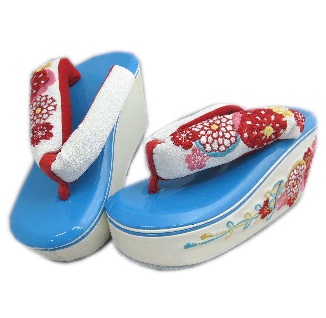 楽天市場】【訳有り 少難あり】 草履 ぞうり 厚底ヒール 白色金台 紫色