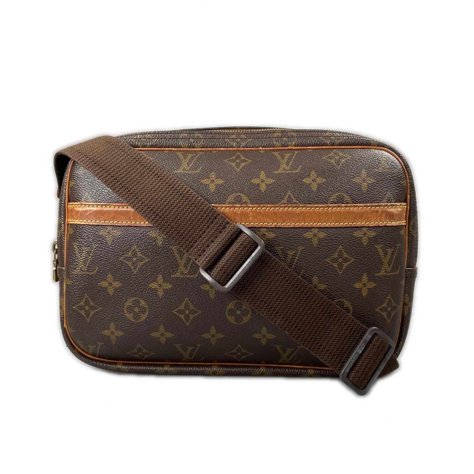 LOUIS VUITTON ルイ・ヴィトン リポーターPM ショルダーバッグ モノグラムキャンバス ブラウン レディース【中古】【送料無料】