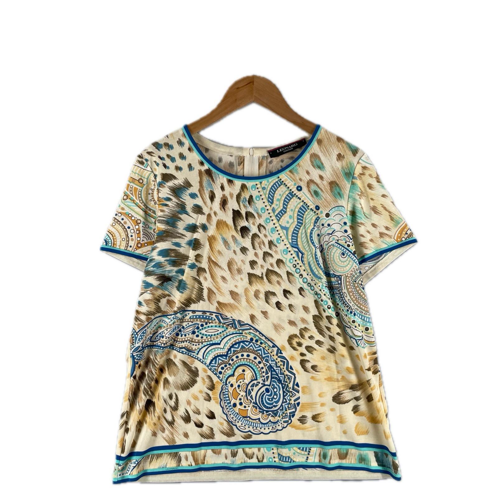 極美品 LEONARD レオナール その他 春夏 SS 半袖Tシャツ コットン マルチカラー レディース 42【古着】【中古】【送料無料】
