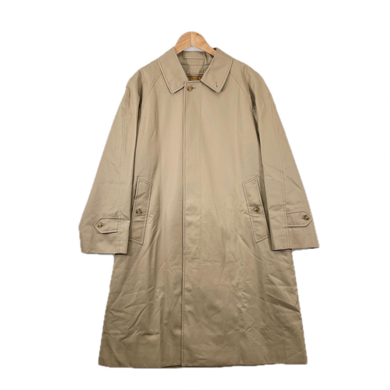 美品 BURBERRY バーバリー ライナーコート　ノヴァチェック 無地 秋冬 AW ステンカラーコート コットン ベージュ メンズ【古着】【中古】【送料無料】