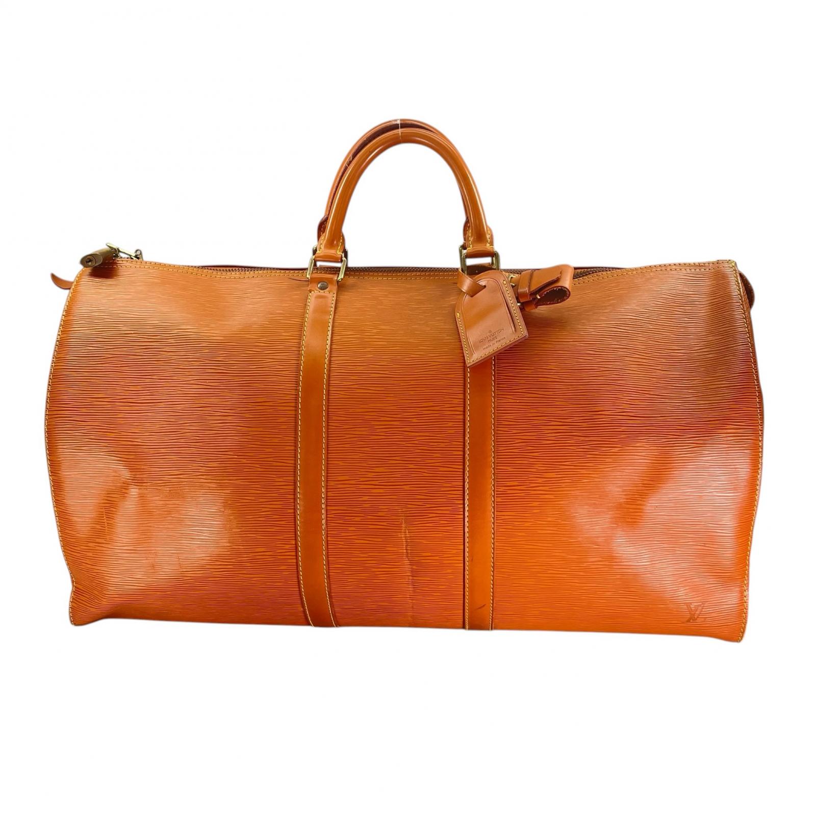 楽天市場】ルイ ヴィトン キーポル60 バッグ エピ ケニアンブラウン