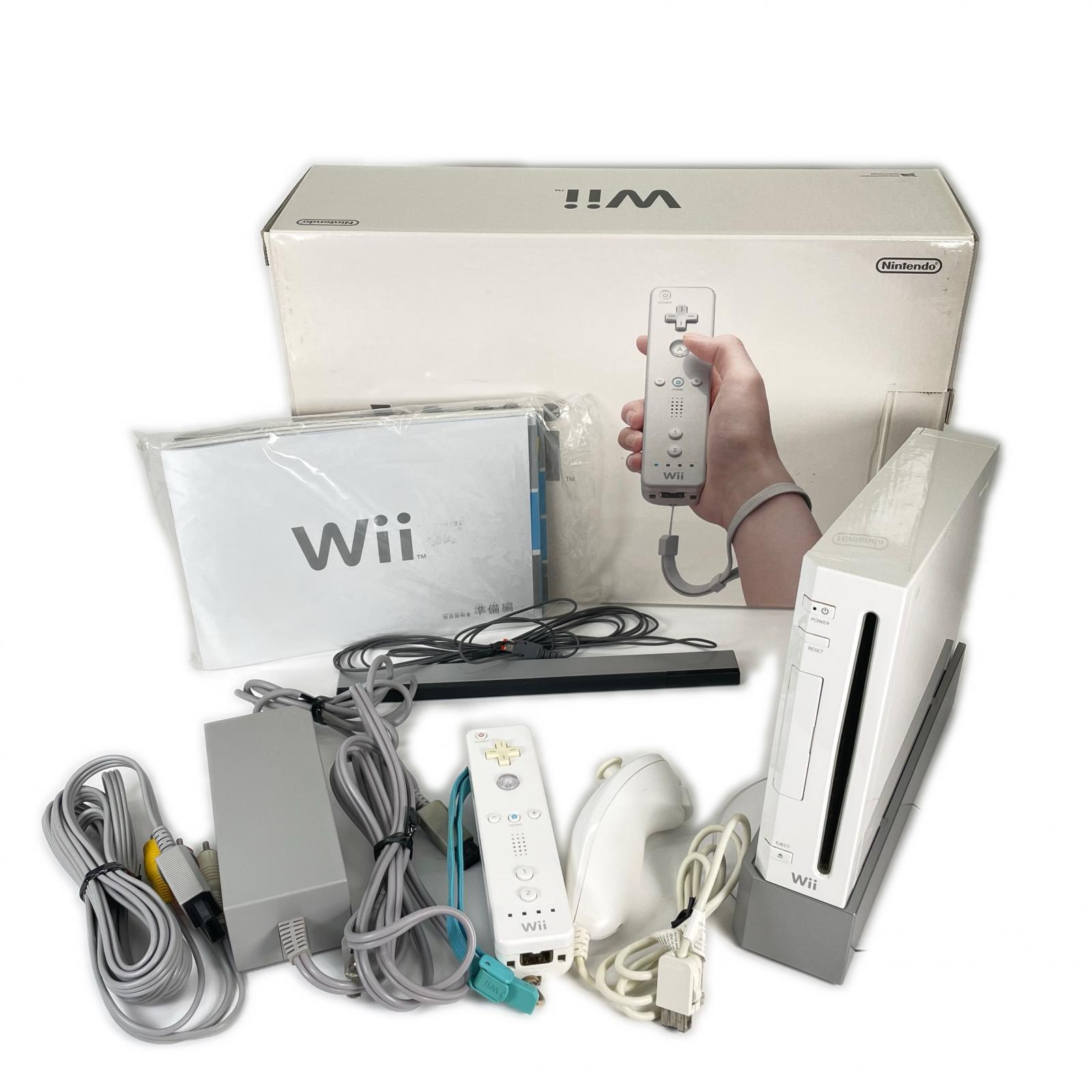 Nintendo wii本体 セット Nintendo 任天堂 ゲームハード ホワイト キッズ【中古】【送料無料】｜ワサビバ