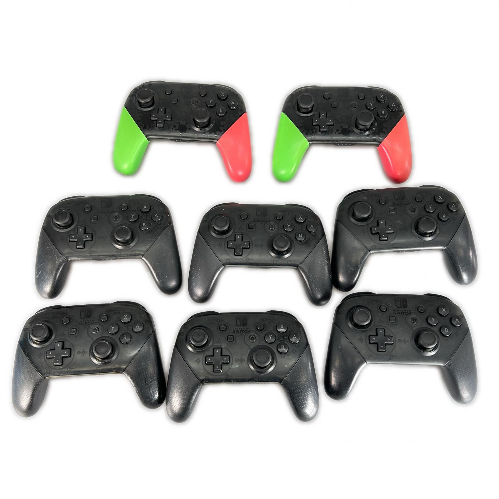 Switchプロコン　8個セット Nintendo 任天堂 ゲーム周辺機器【中古】【送料無料】｜ワサビバ