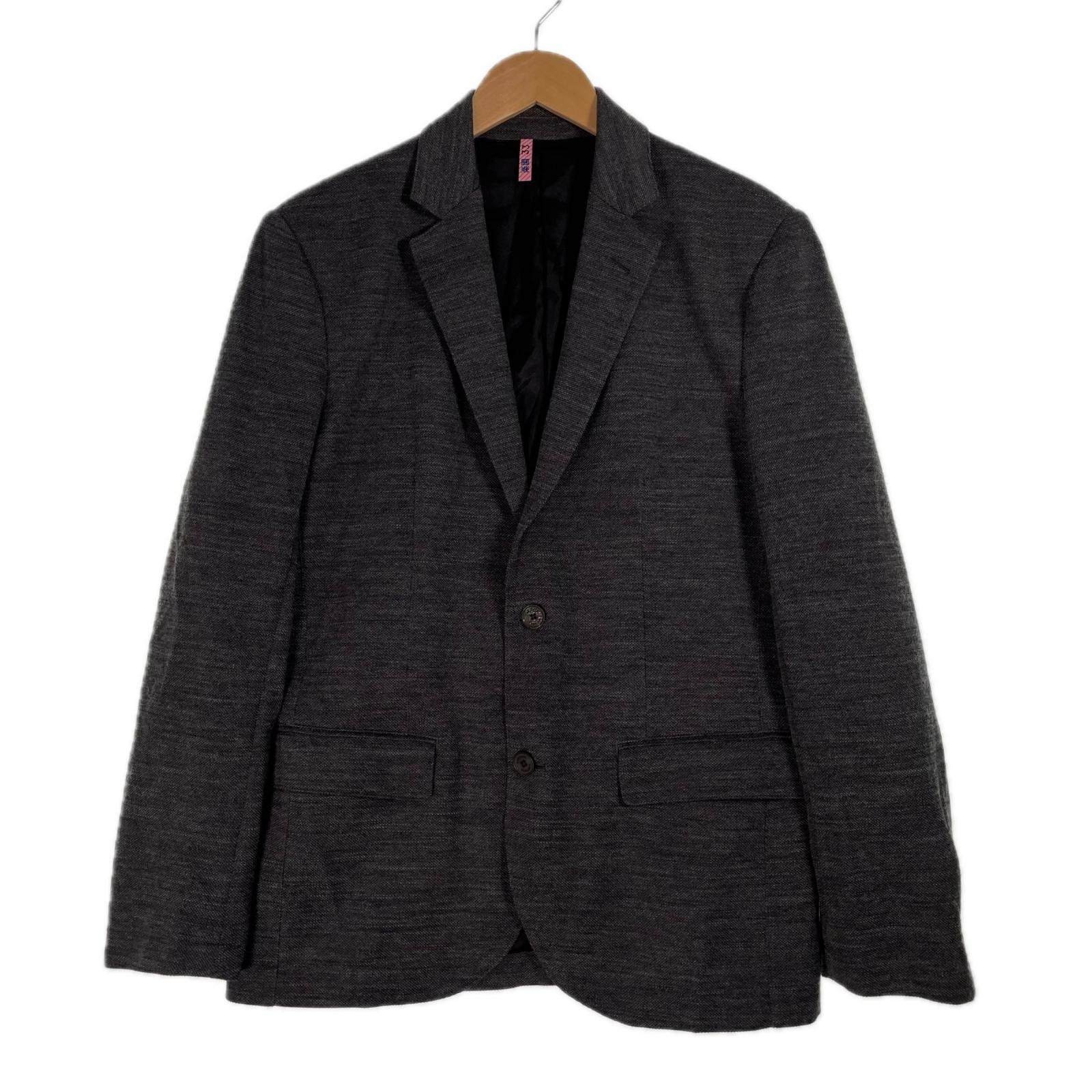 新品同様　ラコステ　LACOSTE テーラードジャケット　ストレッチ　グレー 新品同様 ラコステ LACOSTE テーラードジャケット ストレッチ