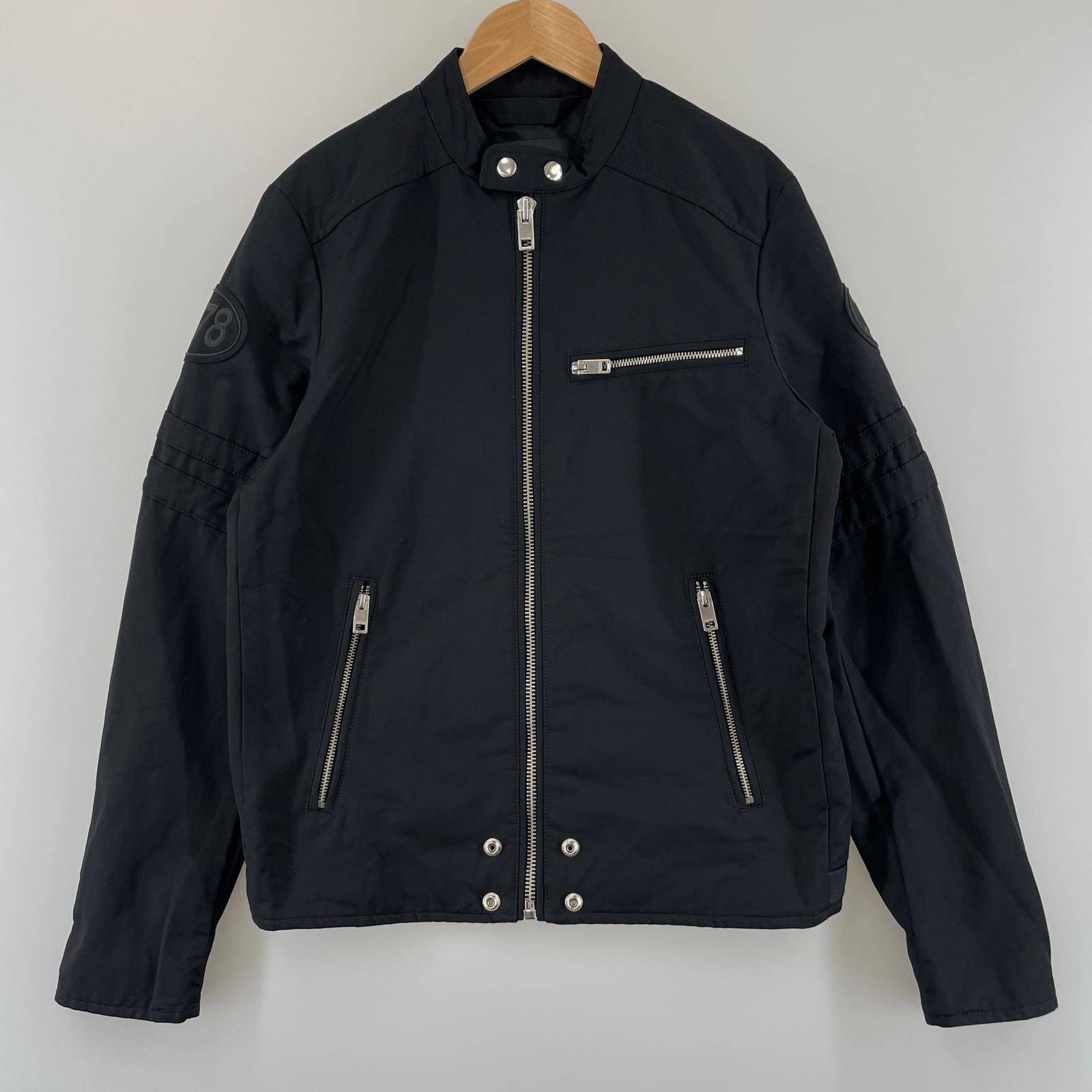 【美品✨】ディーゼル　ナイロンジャケット　ライダース　ジップ　ブラック　黒　Ｌ 楽天市場】ディーゼル DIESEL ライダースジャケット メンズ ナイロン
