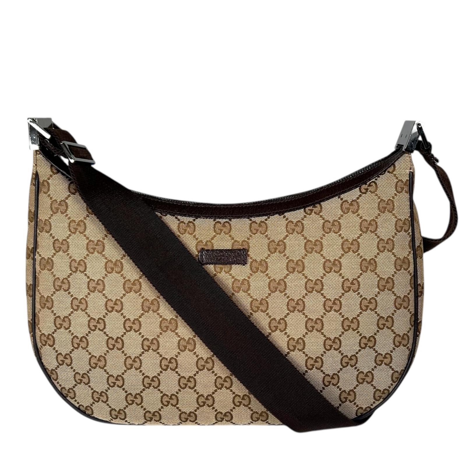 美品 GUCCI グッチ 122790 ショルダーバッグ GGキャンバス/レザー ベージュ レディース【中古】【送料無料】