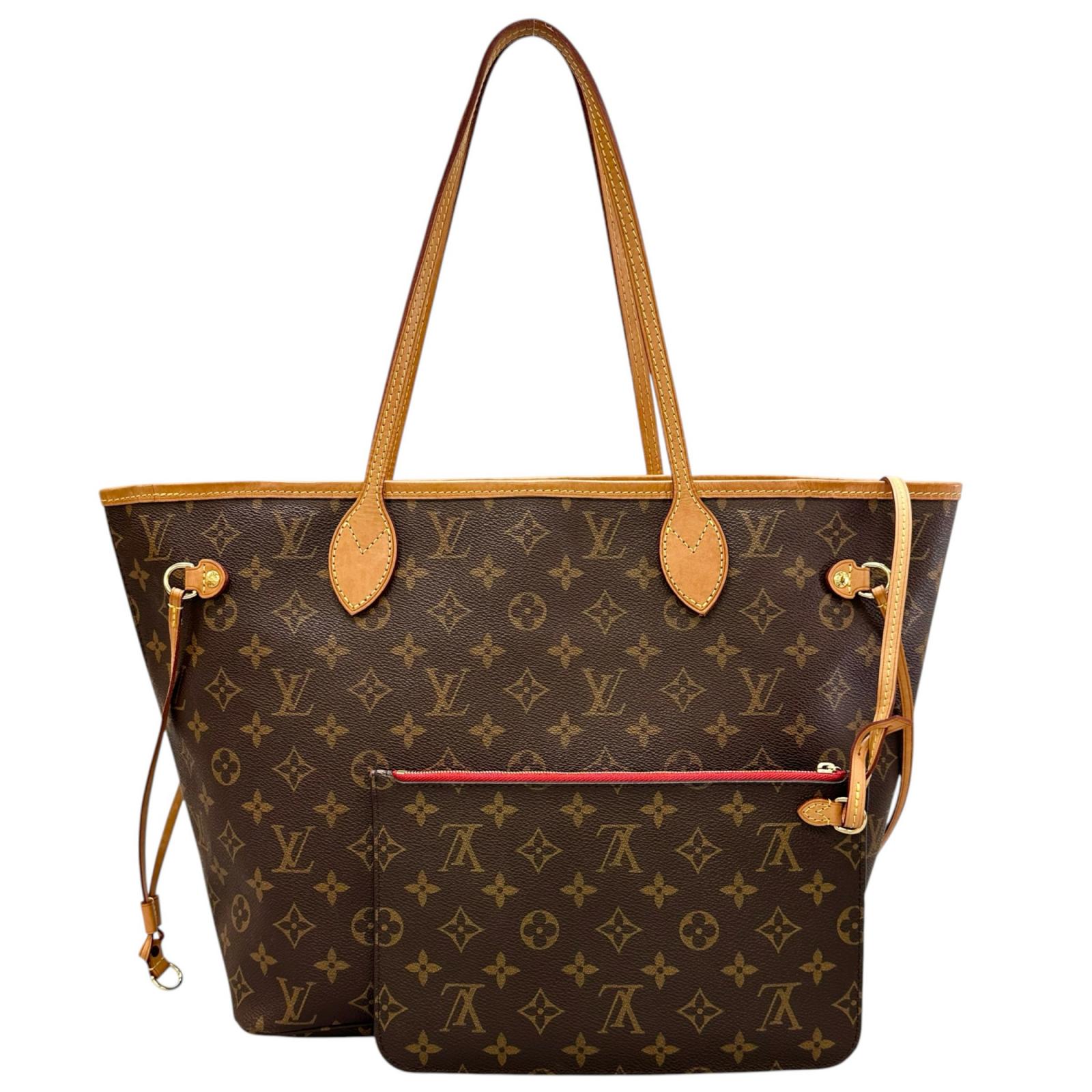 美品 LOUIS VUITTON ルイ・ヴィトン ネヴァーフルMM M41177 トートバッグ モノグラムキャンバス ブラウン レディース【中古】【送料無料】