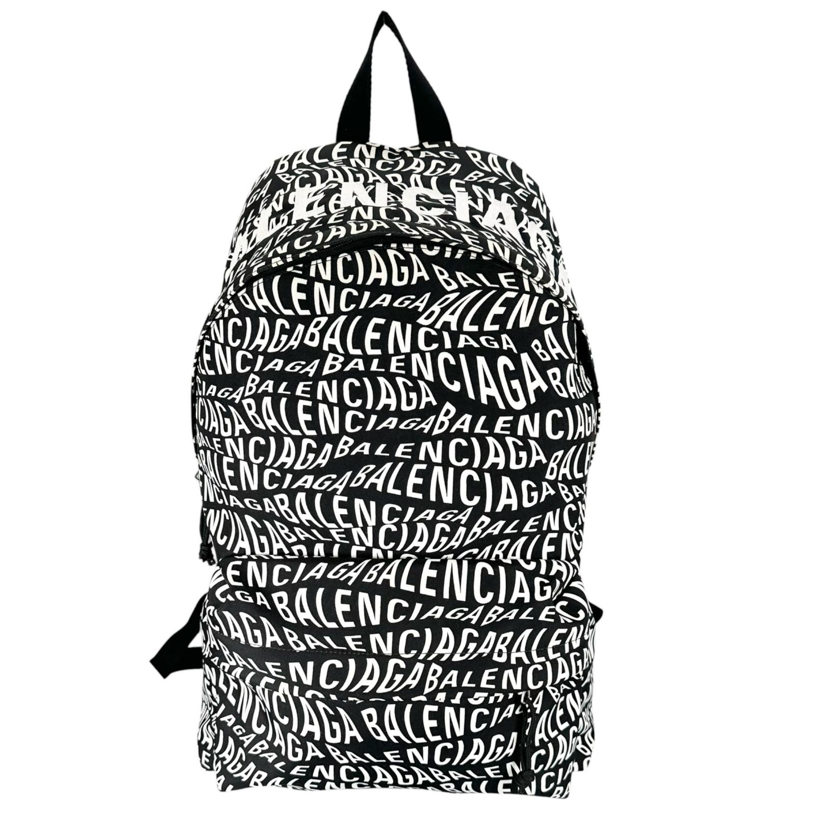 美品 BALENCIAGA バレンシアガ 507460 リュック・デイパック キャンバス ブラック レディース【中古】【送料無料】