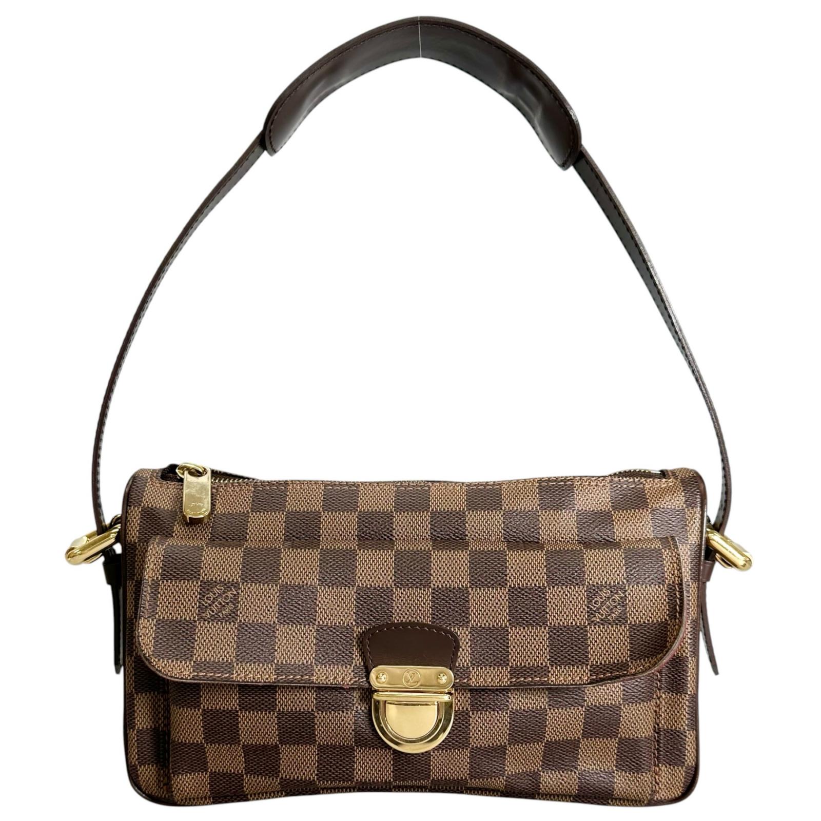 LOUIS VUITTON ルイ・ヴィトン ラヴェッロGM N60006 ショルダーバッグ ダミエキャンバス 赤銅色 レディース【中古】【貨物輸送無料】