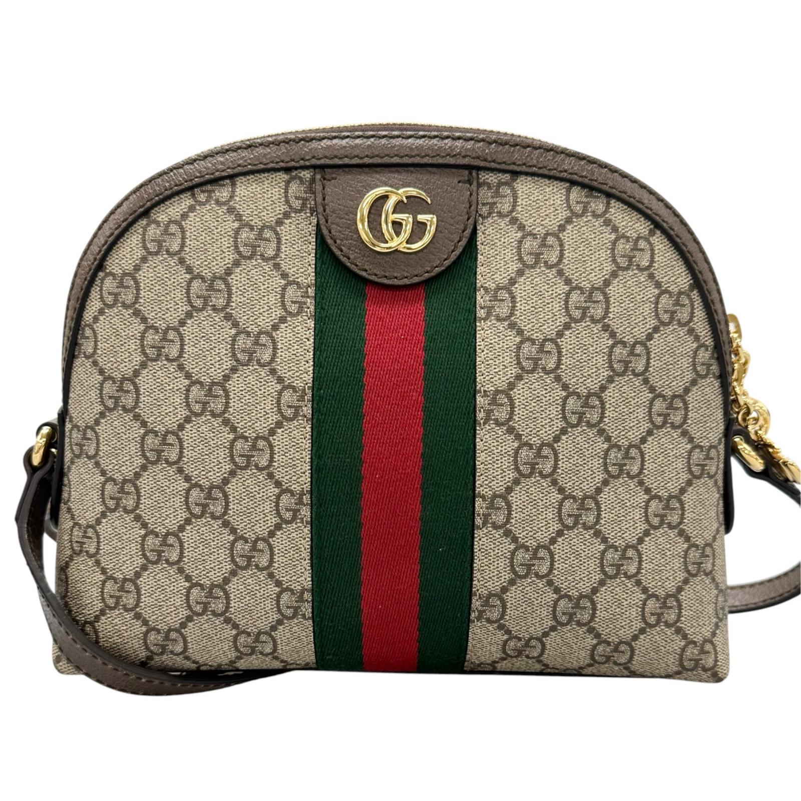 美品 GUCCI グッチ オフィディア 499621 ショルダーバッグ GGスプリームキャンバス ブラウン レディース【中古】【送料無料】