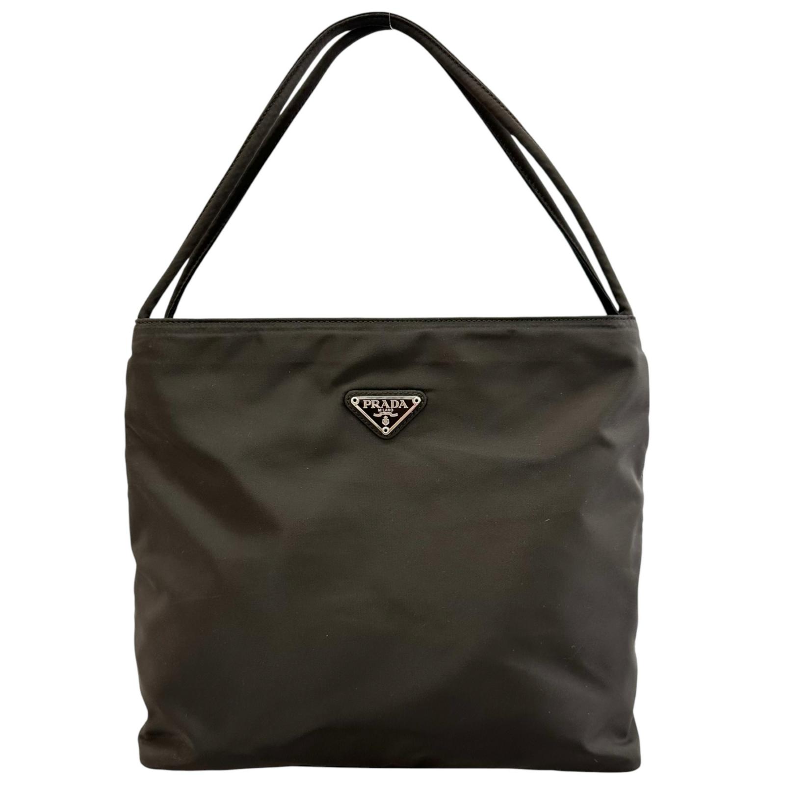 美品 PRADA プラダ 三角ロゴ B6242 ハンドバッグ ナイロン ブラック レディース【中古】【送料無料】｜ワサビバ 46,617円