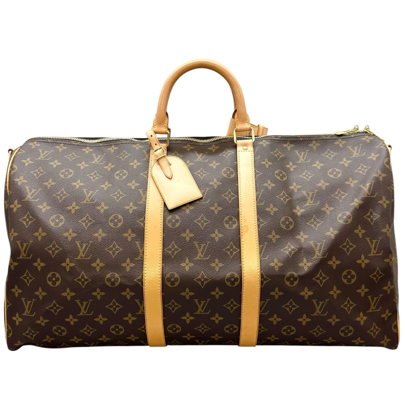 LOUIS VUITTON ルイ・ヴィトン モノグラム　キーポルバンドリエール55 ボストンバッグ モノグラムキャンバス ブラウン レディース【中古】【送料無料】