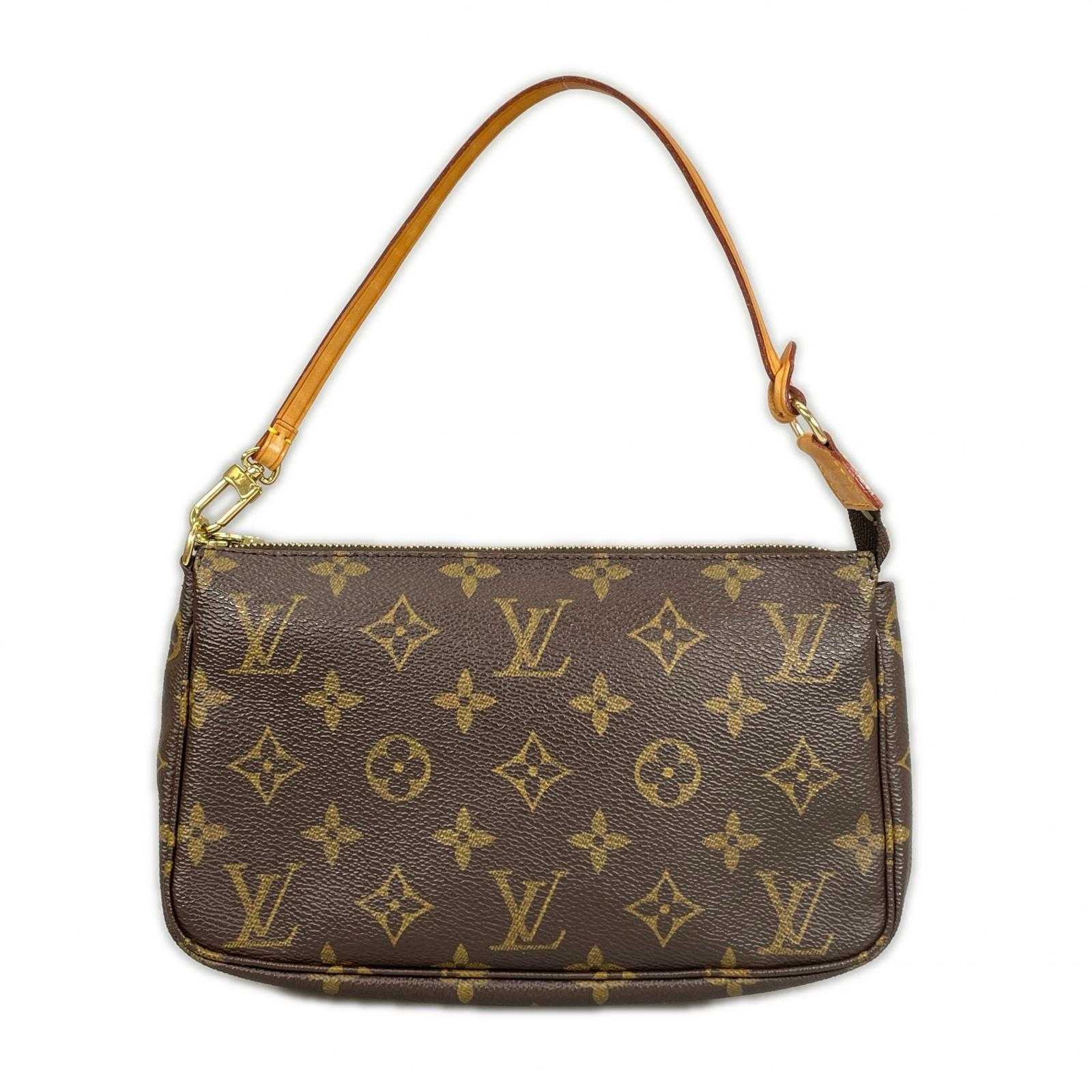 美品 LOUIS VUITTON ルイ・ヴィトン ポシェット アクセソワール M51980 ハンドバッグ モノグラムキャンバス ブラウン ユニセックス【中古】【送料無料】