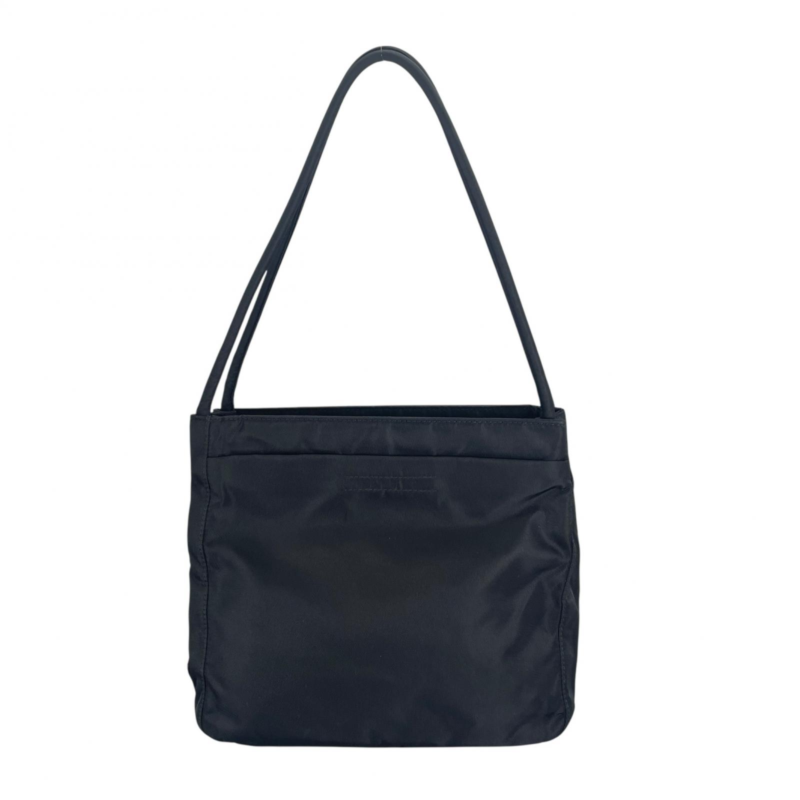 PRADA プラダ 三角ロゴ ハンドバッグ ナイロン ブラック レディース【中古】【送料無料】