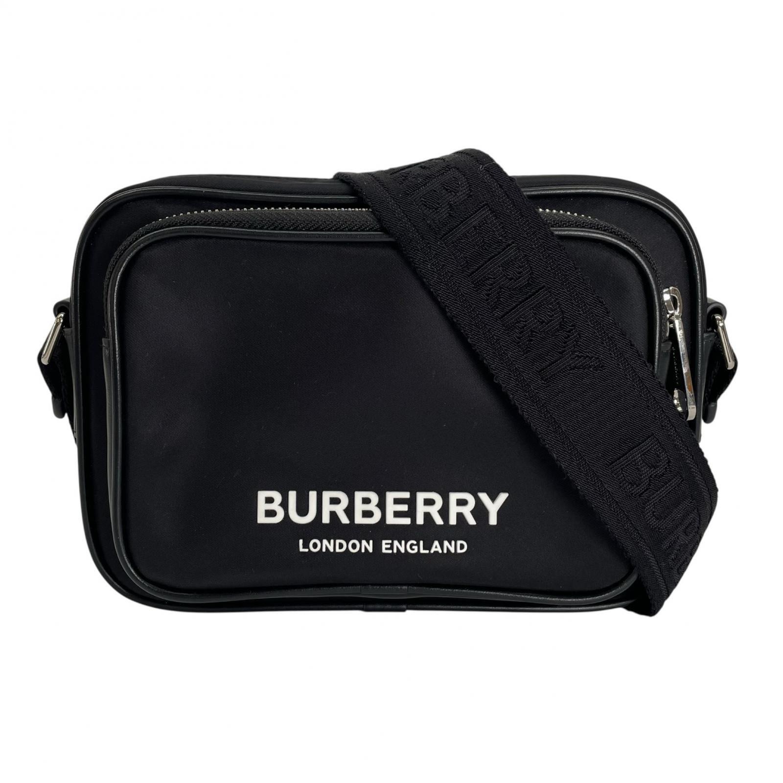 美品 BURBERRY バーバリー パディバッグ 8049094 ショルダーバッグ ナイロン 黒いこと メンズ【中古】【貨物輸送無料】