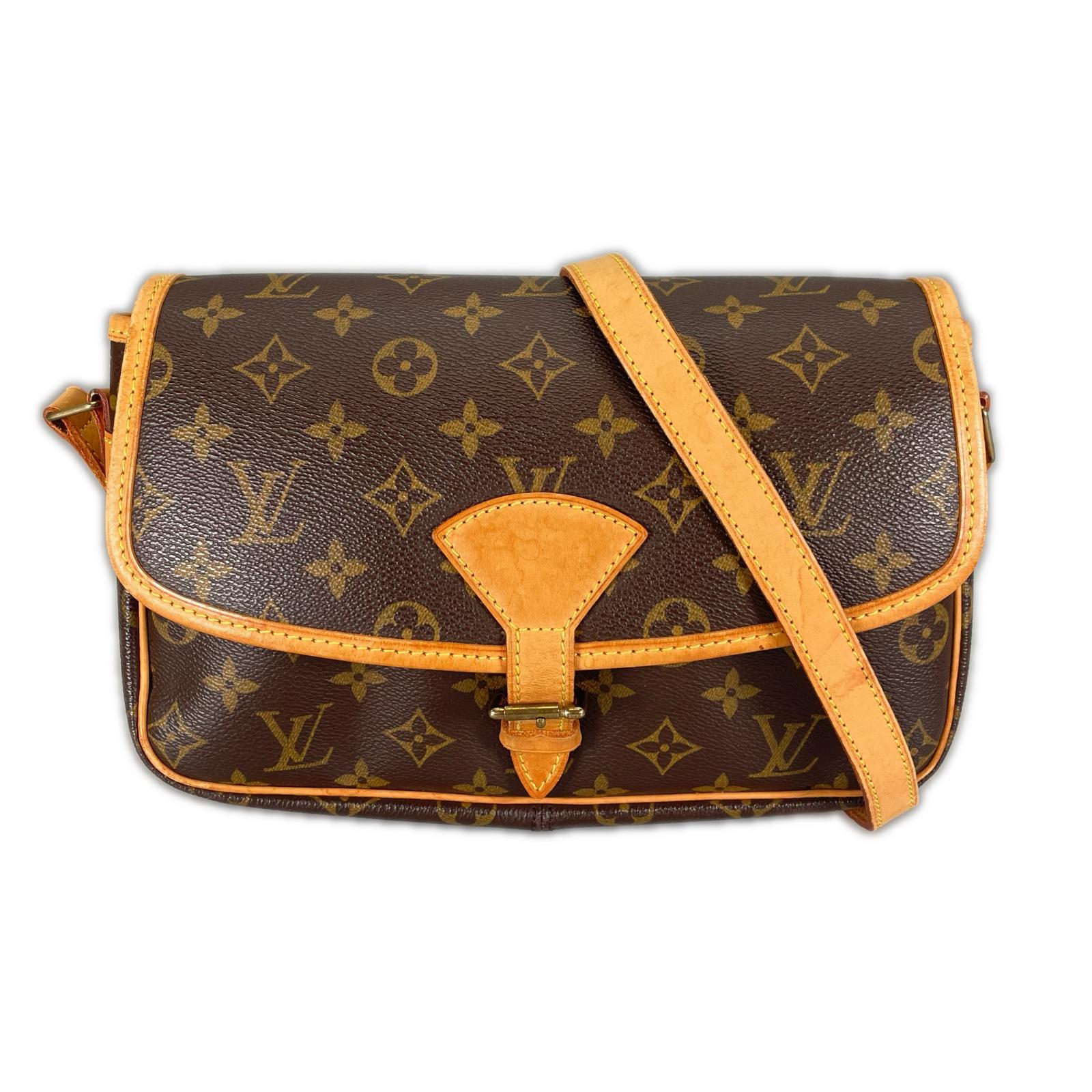 LOUIS VUITTON ルイ・ヴィトン ソローニュ M42250 ショルダーバッグ モノグラム帆布 赤銅色 レディース【中古】【貨物輸送無料】