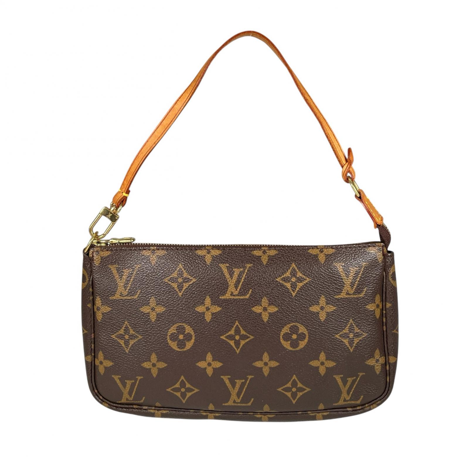 LOUIS VUITTON ルイ・ヴィトン ポシェット アクセソワール M58009 ハンドバッグ モノグラムキャンバス ブラウン レディース【中古】【送料無料】