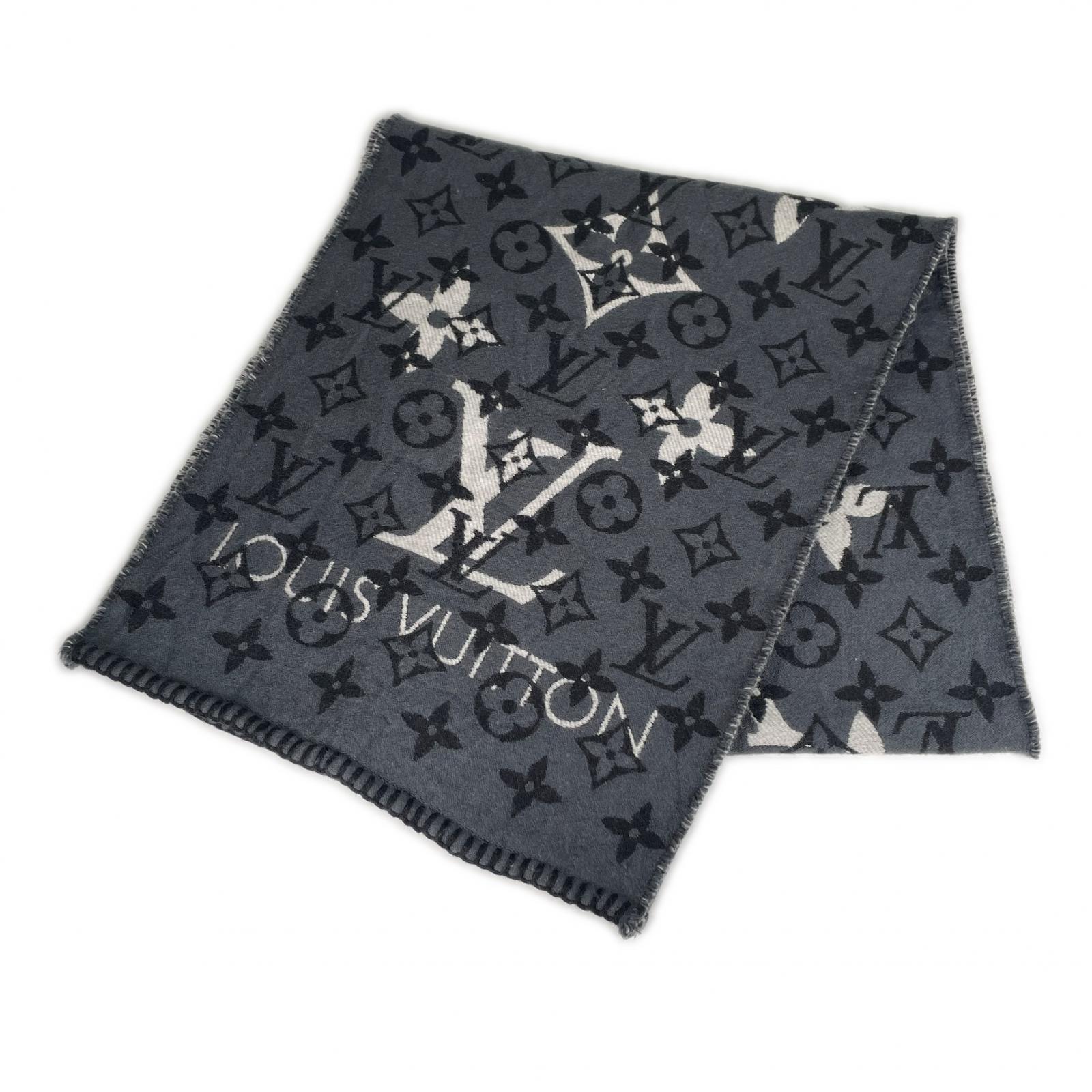 LOUIS VUITTON ルイ・ヴィトン エシャルプオールユーニード M76337 秋冬 AW マフラー ウール/シルク グレー レディース【中古】【送料無料】 49,110円