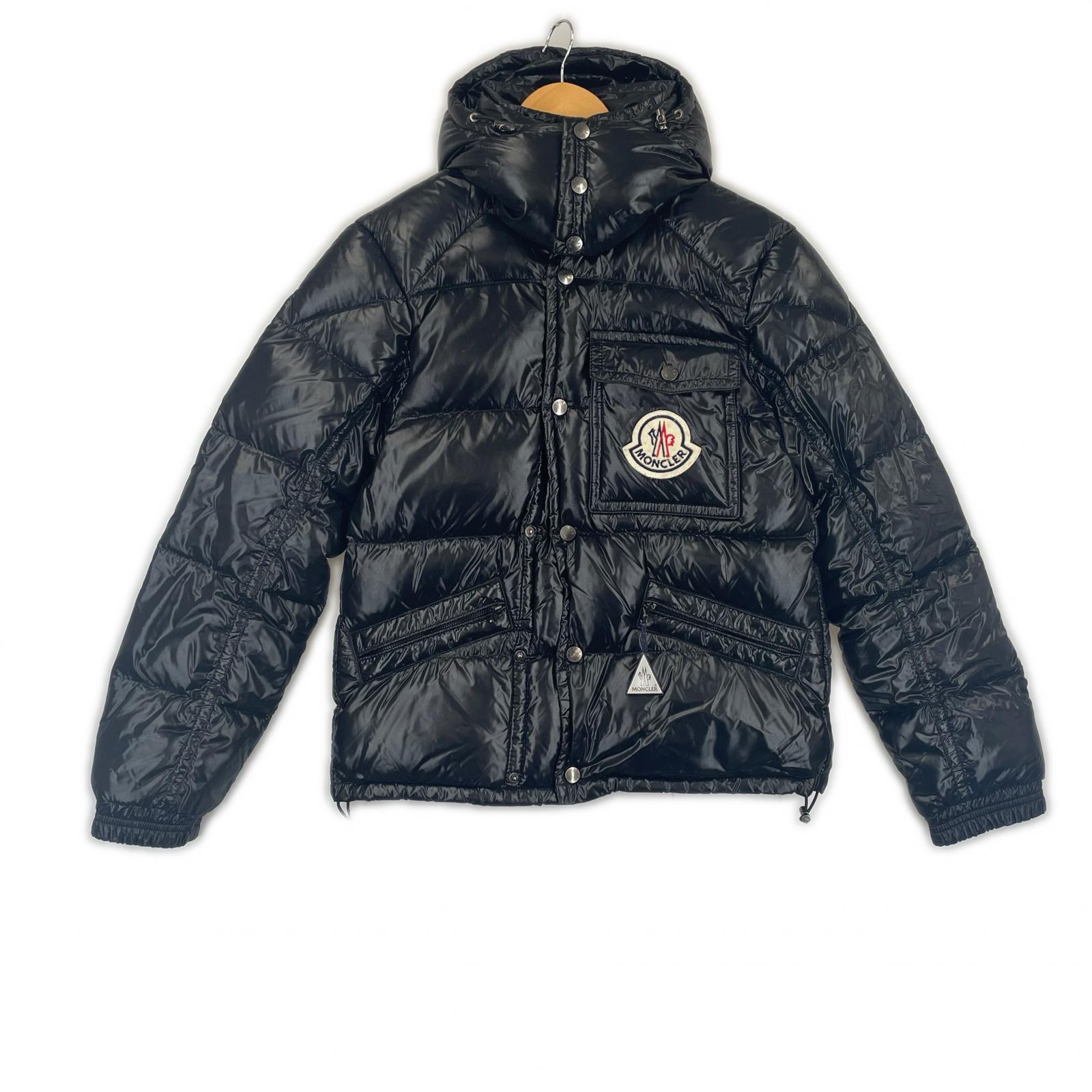 美品 MONCLER モンクレール K2 秋冬 AW ダウンジャケット ナイロン ブラック メンズ 0【古着】【中古】【送料無料】