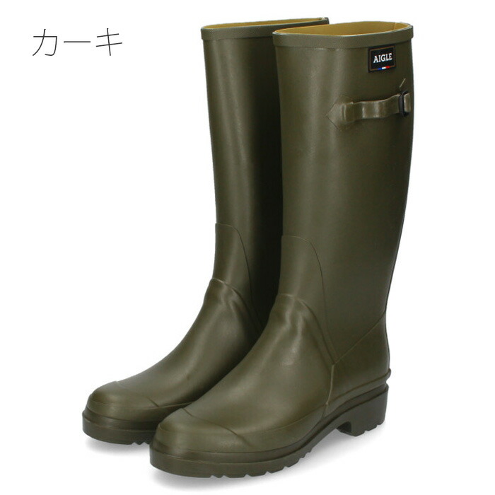 Aigle エーグル メンズ ブラック 黒 カーキ ラバーブーツ セサック レインブーツ Zzh3645