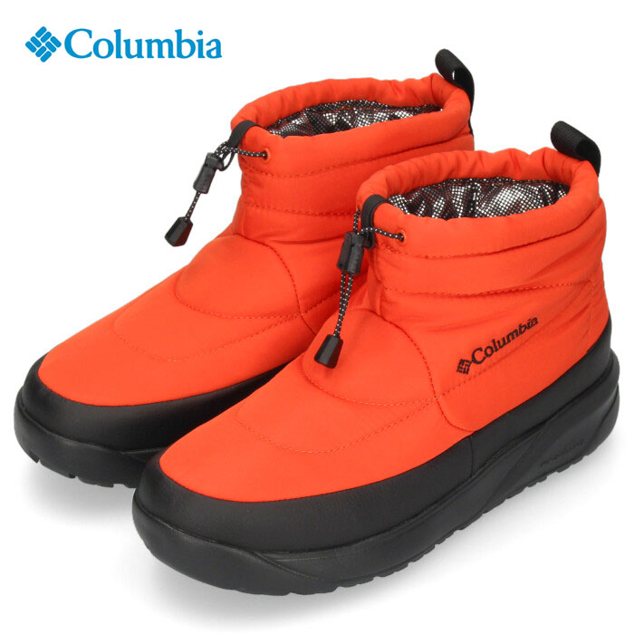 コロンビア ブーツ メンズ 靴 防水 Columbia スピンリール セール オレンジ ウォータープルーフ オムニヒート Yu0354 811