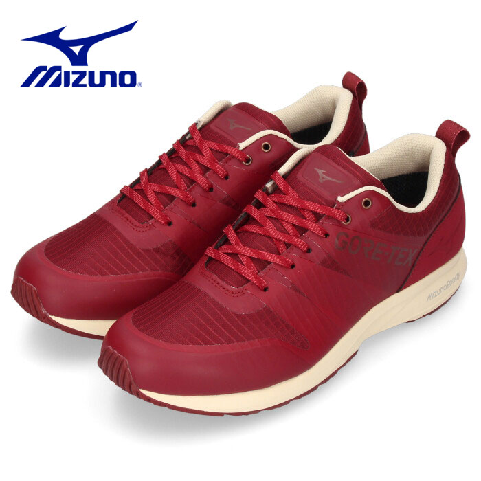 ミズノ MIZUNO ウォーキングシューズ メンズ スニーカー ME-05 GTX B1GE2154 62 ワインレッド 靴 防水 数量は多